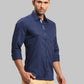 Men Slim Fit Medium Grey Shirt