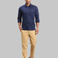 Men Slim Fit Medium Grey Shirt