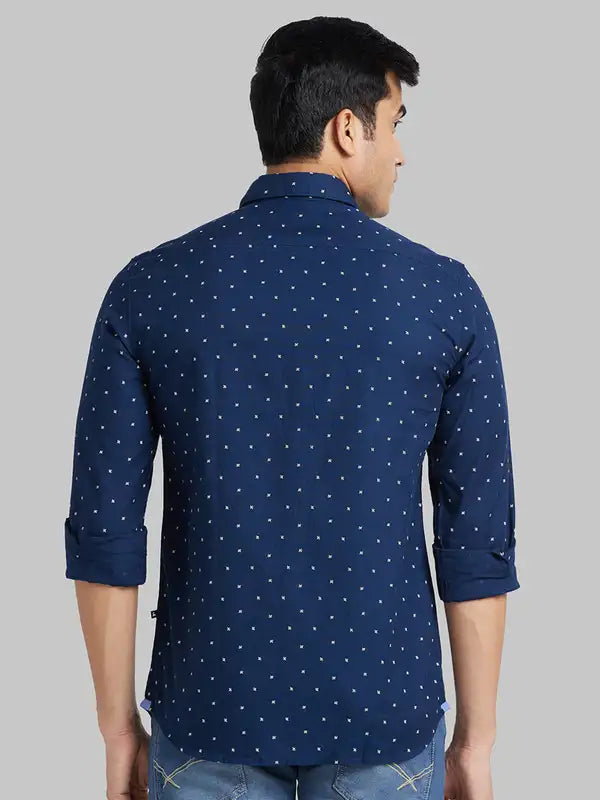 Men Slim Fit Pink Shirt
