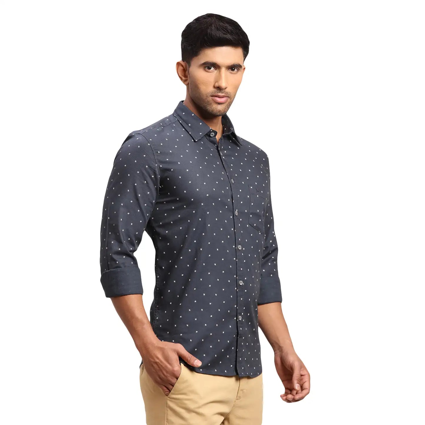 Men Regular fit White Shirt