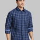 Men Tailored Fit Blue Polo