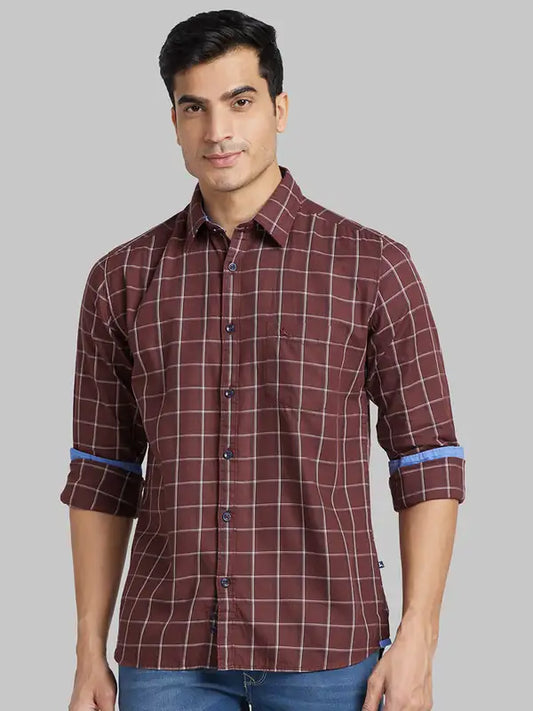 Men Slim Fit White Shirt