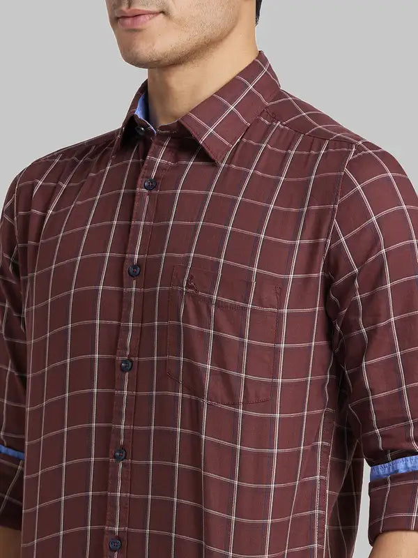 Men Slim Fit White Shirt