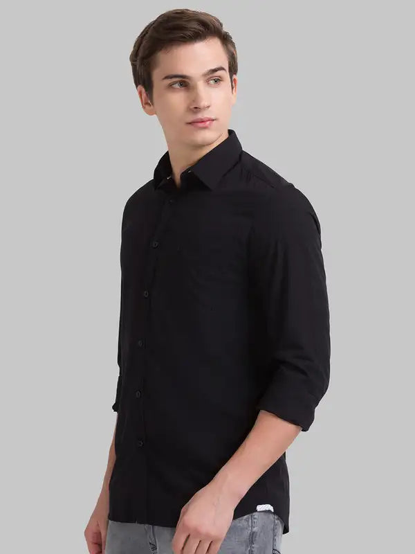 Men Slim Fit White Shirt