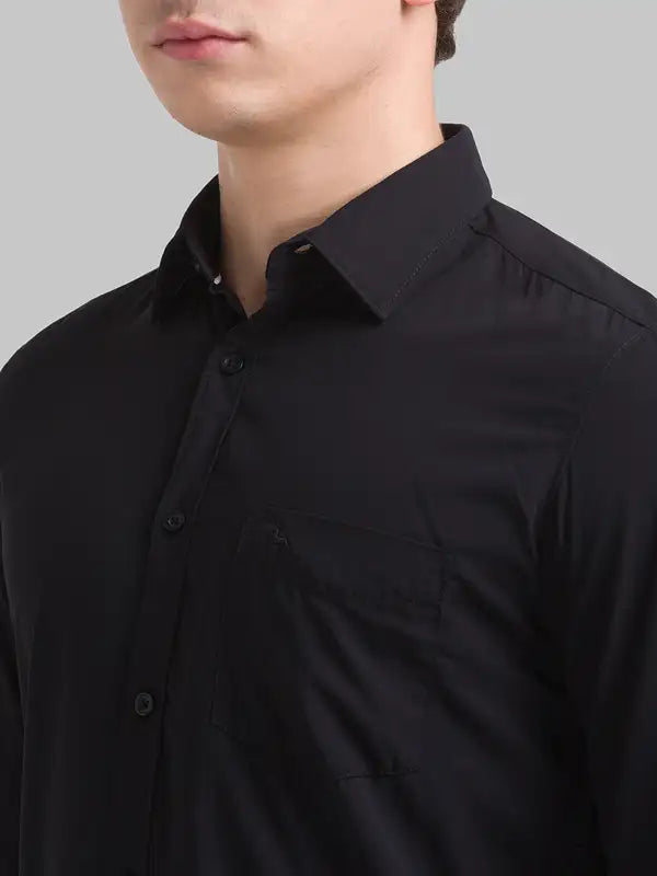 Men Slim Fit White Shirt