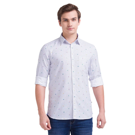 Men Slim Fit Medium Green Shirt