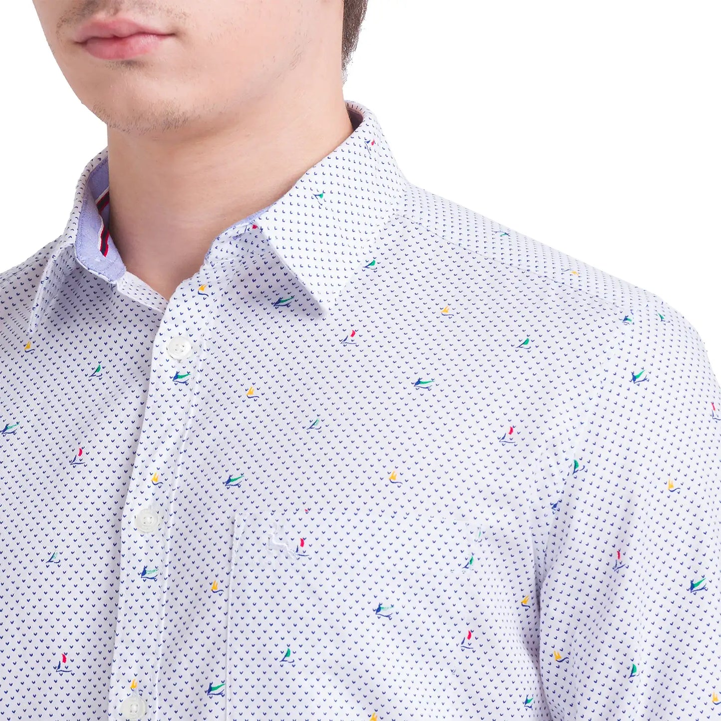 Men Slim Fit Medium Green Shirt
