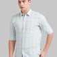 Men Slim Fit Medium Blue Shirt