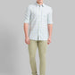 Men Slim Fit Medium Blue Shirt