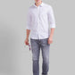 Men Slim Fit Blue Shirt