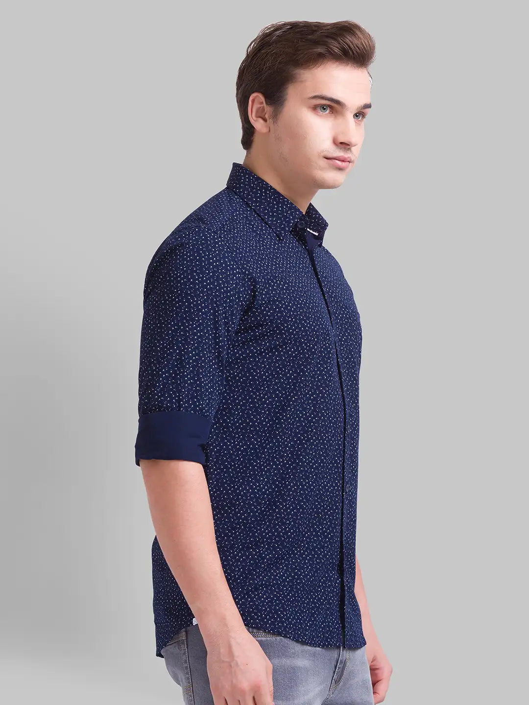 Men Slim Fit White Shirt