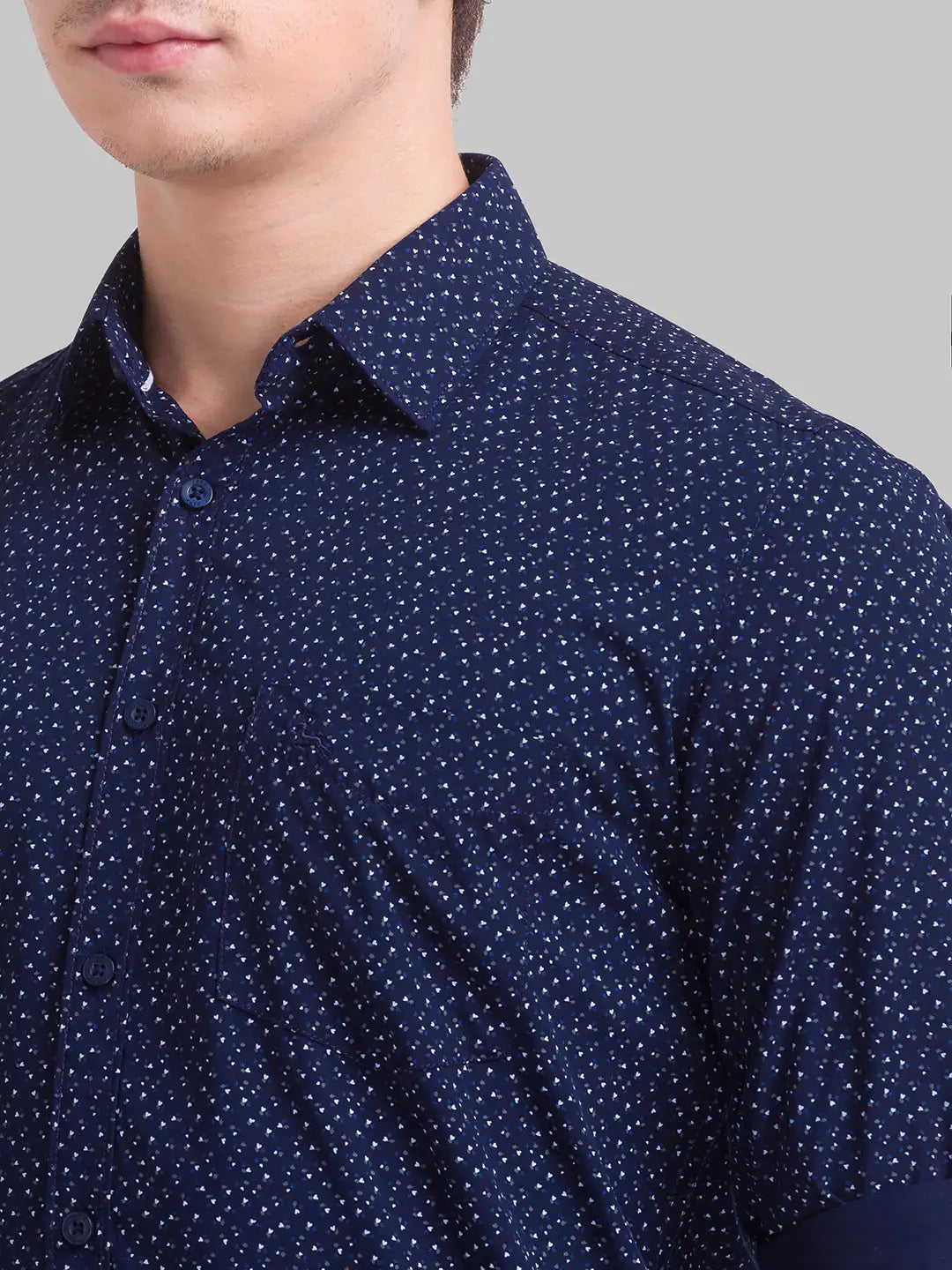 Men Slim Fit White Shirt
