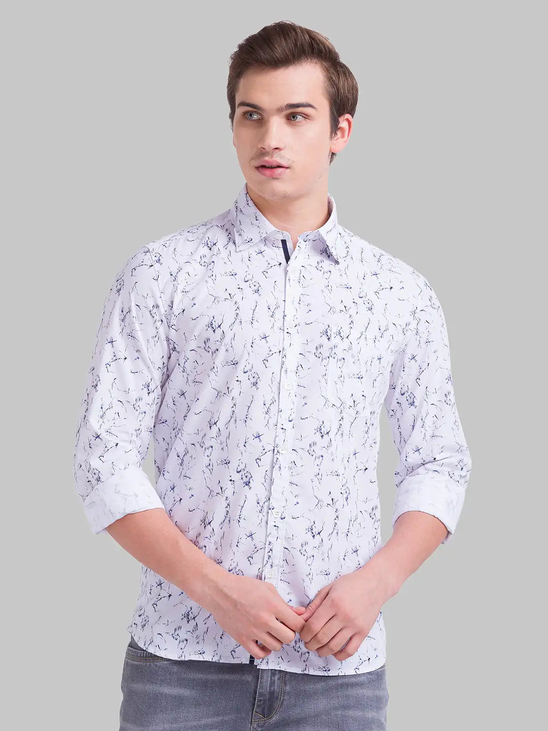 Men Slim Fit Black Shirt