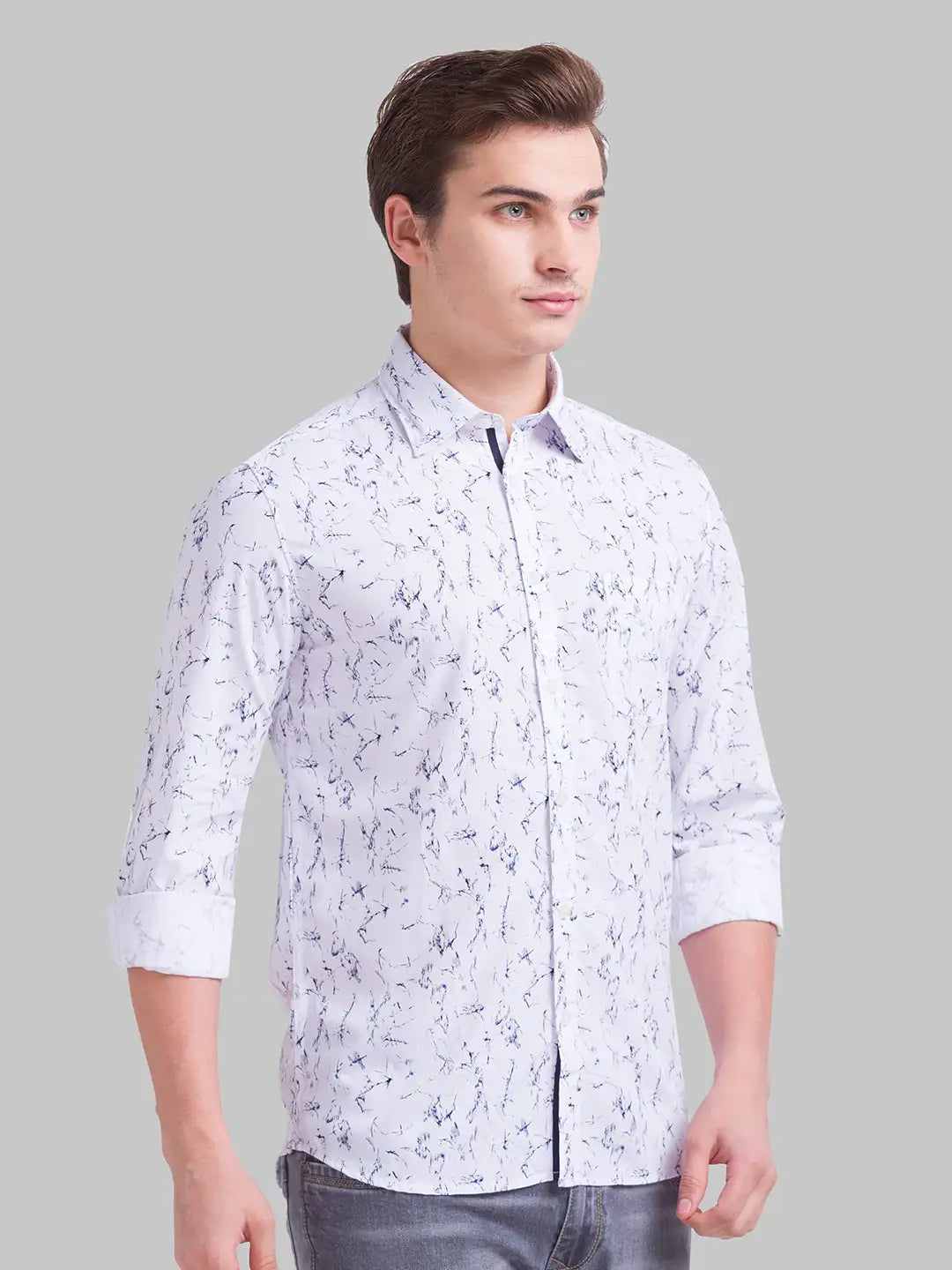 Men Slim Fit Black Shirt