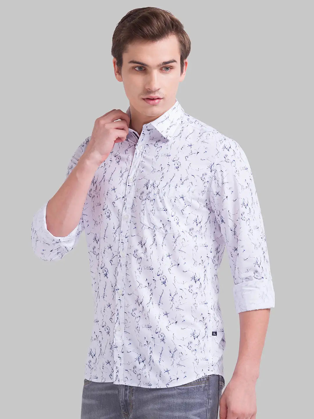Men Slim Fit Black Shirt