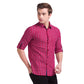 Men Slim Fit Dark Blue Shirt