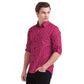 Men Slim Fit Dark Blue Shirt