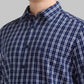 Men Slim Fit Dark Blue Shirt
