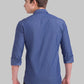 Men Slim Fit Dark Blue Shirt