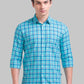 Men Slim Fit Dark Blue Shirt
