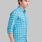 Men Slim Fit Dark Blue Shirt