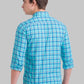 Men Slim Fit Dark Blue Shirt