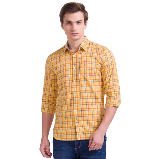 Men Slim Fit Grey Shirt