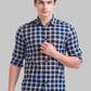 Men Slim Fit Light Blue Shirt