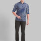 Men Slim Fit Light Blue Shirt
