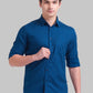 Men Slim Fit Dark Fawn Shirt