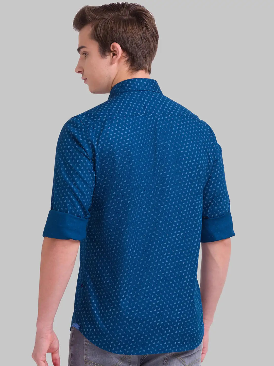 Men Slim Fit Dark Fawn Shirt