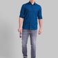Men Slim Fit Dark Fawn Shirt