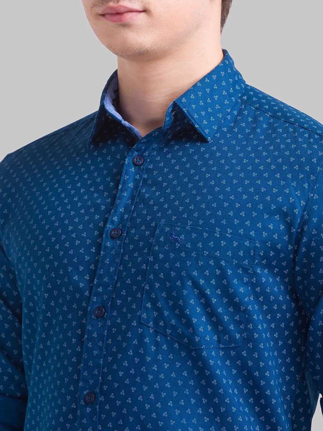 Men Slim Fit Dark Fawn Shirt