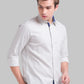 Men Slim Fit Dark Orange Shirt