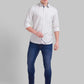 Men Slim Fit Dark Orange Shirt