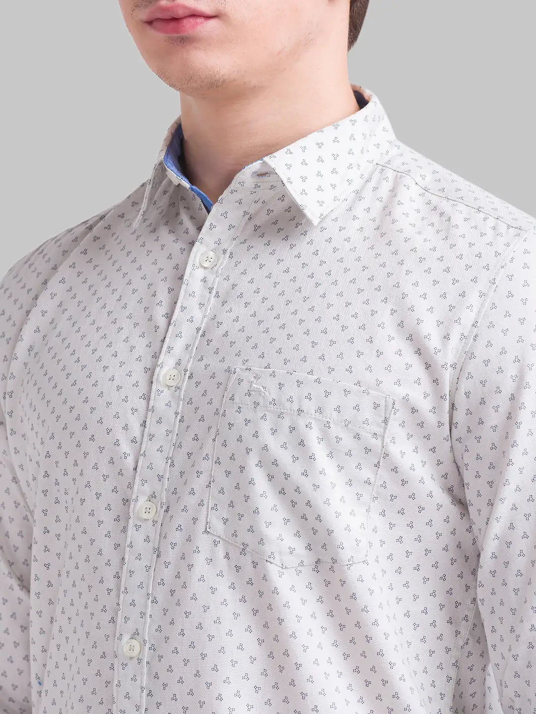 Men Slim Fit Dark Orange Shirt