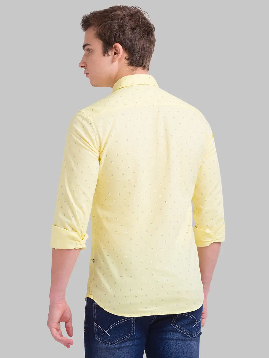 Men Tapered Fit Medium Green Shirt