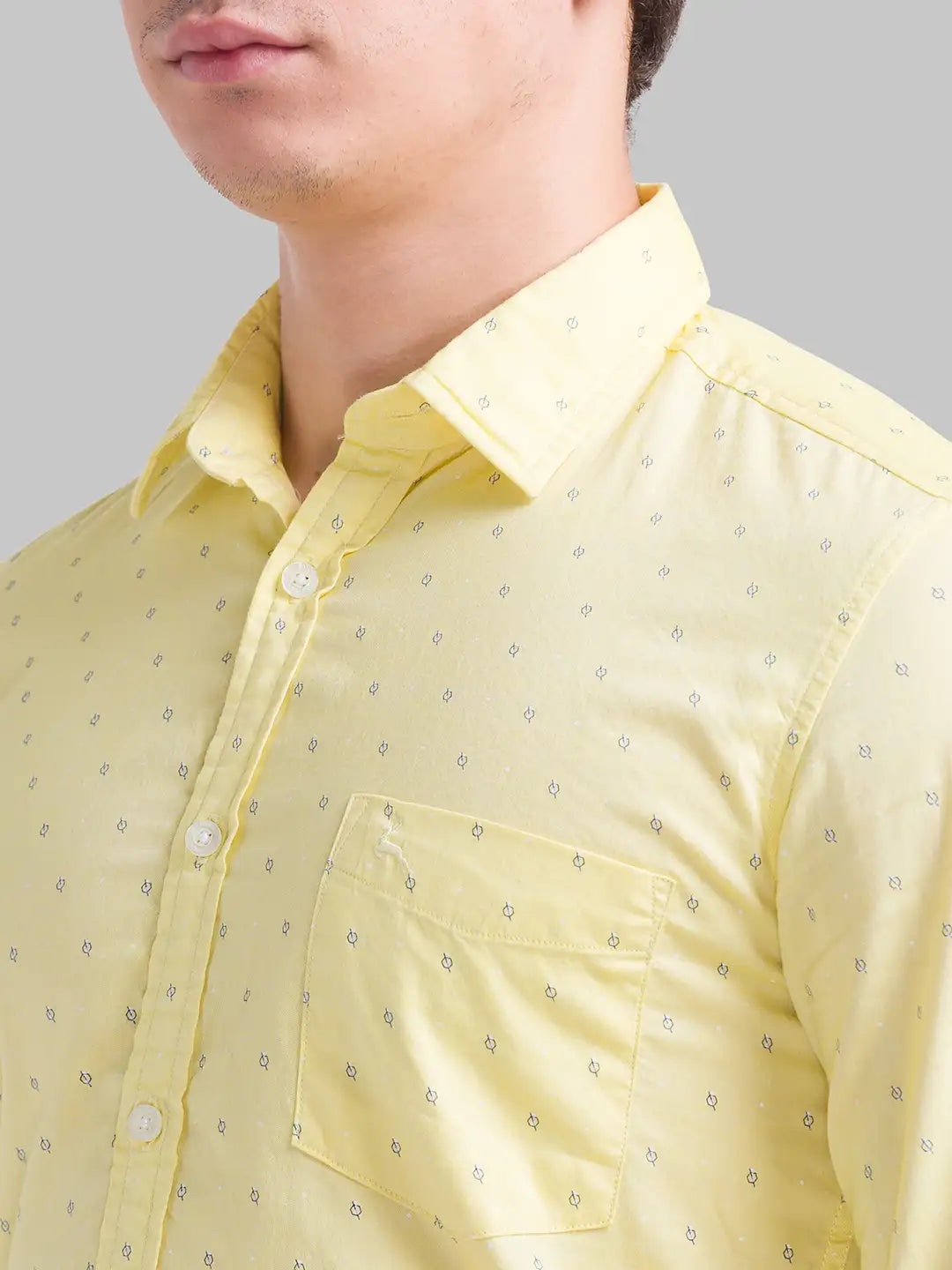 Men Tapered Fit Medium Green Shirt