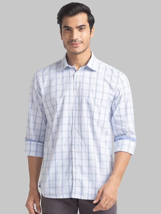 Men Slim Fit Medium Grey Shirt