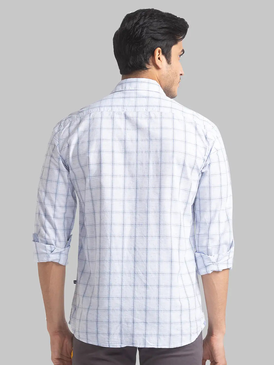 Men Slim Fit Medium Grey Shirt