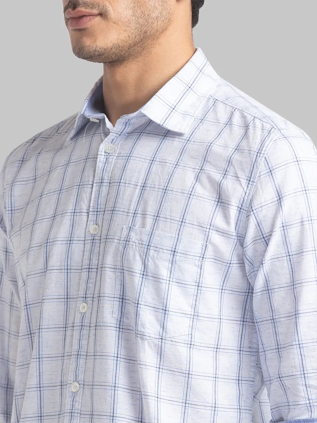 Men Slim Fit Medium Grey Shirt