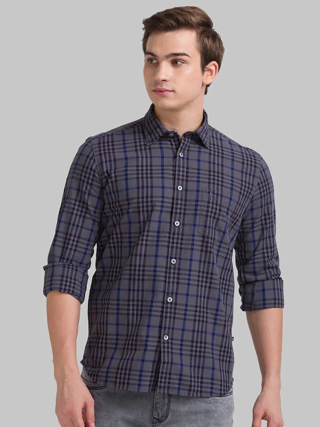 Men Slim Fit Black Shirt
