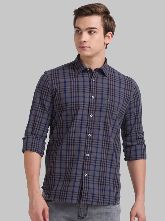 Men Slim Fit Black Shirt