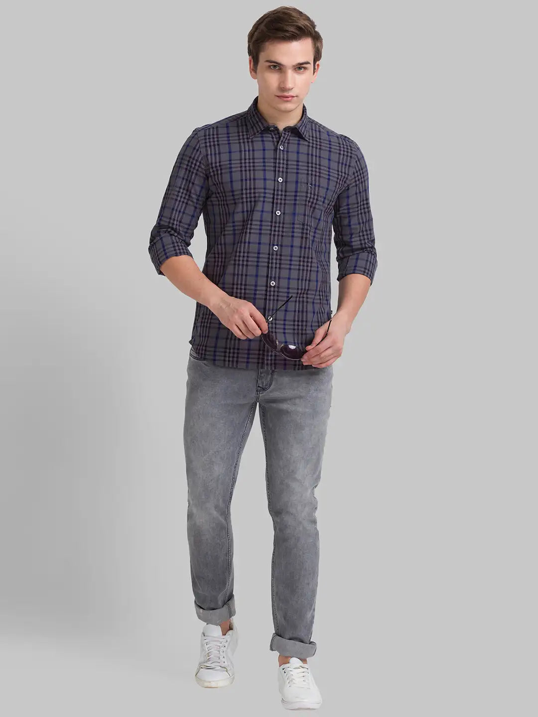 Men Slim Fit Black Shirt