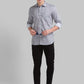 Men Slim Fit White Shirt