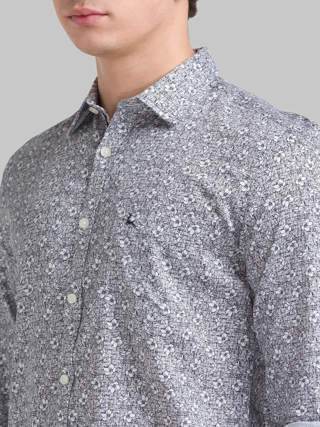Men Slim Fit White Shirt