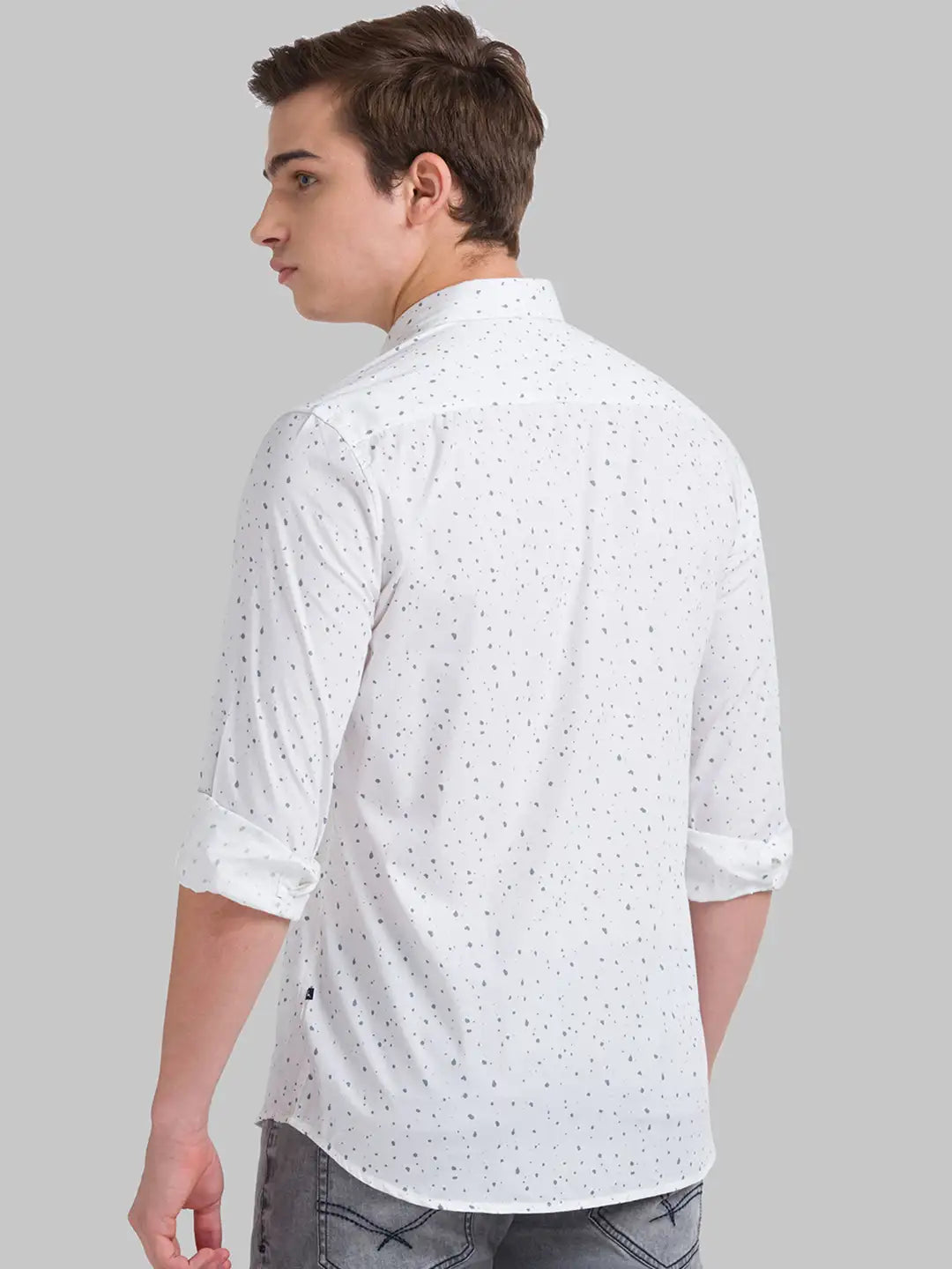 Men Slim Fit Light Blue Shirt
