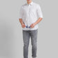 Men Slim Fit Light Blue Shirt