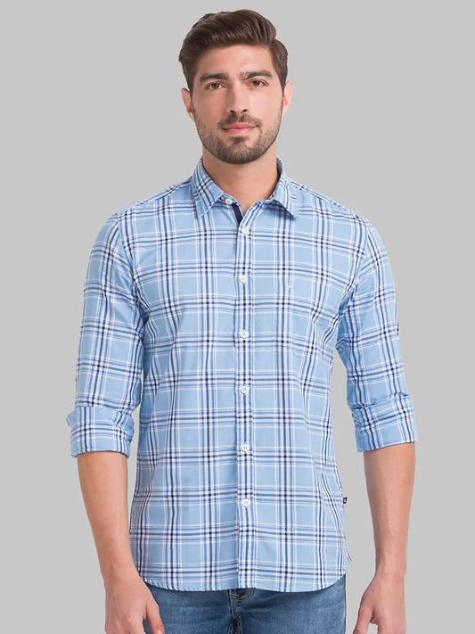 Men Slim Fit Medium Green Shirt