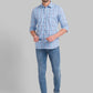 Men Slim Fit Medium Green Shirt